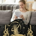 thumbnail image 3 of Sagittarius Gifts, Sagittarius Zodiac Blanket 60"X50", Sagittarius Zodiac Gifts for Women Moon Constellation Throw Blanket Astrology Decor Witchy Sagittarius Birthday Gifts Gothic Soft Blanket, 3 of 4