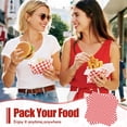thumbnail image 3 of 120pcs Wax Paper Sheets for Food, 12x12" Grease Proof Sandwich ping Paper, Premium Deli Paper Sheets, Pre Cut Checkered Food Basket Liners for BBQ, Picnic, Festival, Fair by, 3 of 4