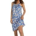 thumbnail image 4 of Yuemengxuan Women Fashionable Dress, Floral Printing U-shaped Collar Sleeveless One-piece, 4 of 9
