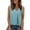 Blue, variant on ZGRBOU Women's Summer Sleeveless Tank Tops V Neck Button Front Pleated Shirts Loose Casual Fashion Tunic Vest