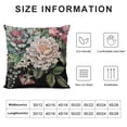 thumbnail image 5 of Qinduosi Watercolor Vintage Rose Decorative Throw Pillow Cover Case, Succulents Linen Outdoor Pillow Cases Square Standard Cushion Covers for Sofa Couch Bed Car, 5 of 5