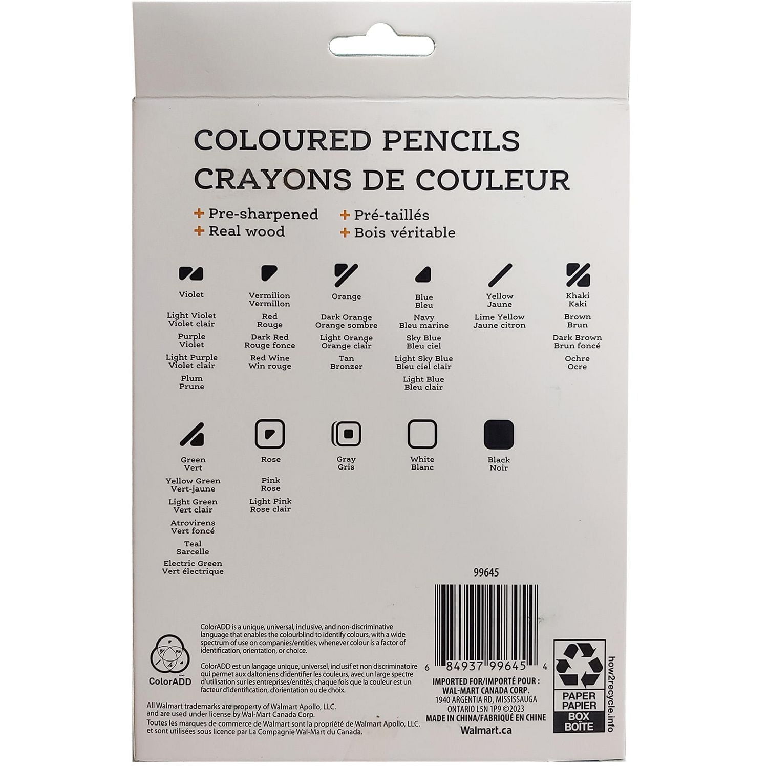 Pen+Gear Crayons de couleur 36 Crayons de couleur