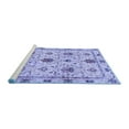 thumbnail image 2 of Ahgly Company Machine Washable Indoor Rectangle Abstract Blue Modern Area Rugs, 7' x 9', 2 of 4