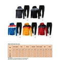 thumbnail image 2 of MAWCLOS Men Hoodies Sweatsuit Two Pieces Outfits Hooded Tracksuit Set Drawstring Long Sleeve Running Jogger Sets Black XL, 2 of 2