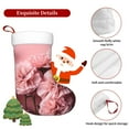 thumbnail image 5 of Salouo Delicate Pink Carnations Print Christmas Stockings,Large Xmas Stocking Set of 1 Holiday and Farmhouse Stocking for Christmas Holiday Party Decoration(17.7*11 Inch), 5 of 7