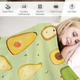 thumbnail image 3 of Nawypu  Avocado Blanket, Comfy Blanket Throw Gifts for Avocado Lovers, Soft Lightweight Green Yellow Sports Avocado Toast Flannel Blanket, Cute Fuzzy Plush for Kids, Women, Couch, Bedroom,, 3 of 6