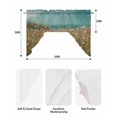 thumbnail image 5 of Spring Floral Swag Valances for Windows, Small Curtains Drapes, Pastoral Botanical Oil Painting Vintage Kitchen Window Curtains Over Sink Window Treatment Valance for Bedroom/Bathroom 56"x36", 5 of 5