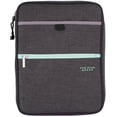 thumbnail image 1 of Five Star 1" Carry-All Zipper Binder, Mint/Charcoal, 1 of 4
