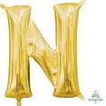 thumbnail image 1 of Anagram International Party-Eh! Gold Letter N Balloon, 1 of 1