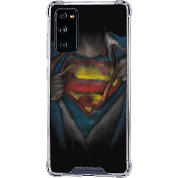 Skinit DC Comics Superman Chalk Galaxy S20 FE Clear Case