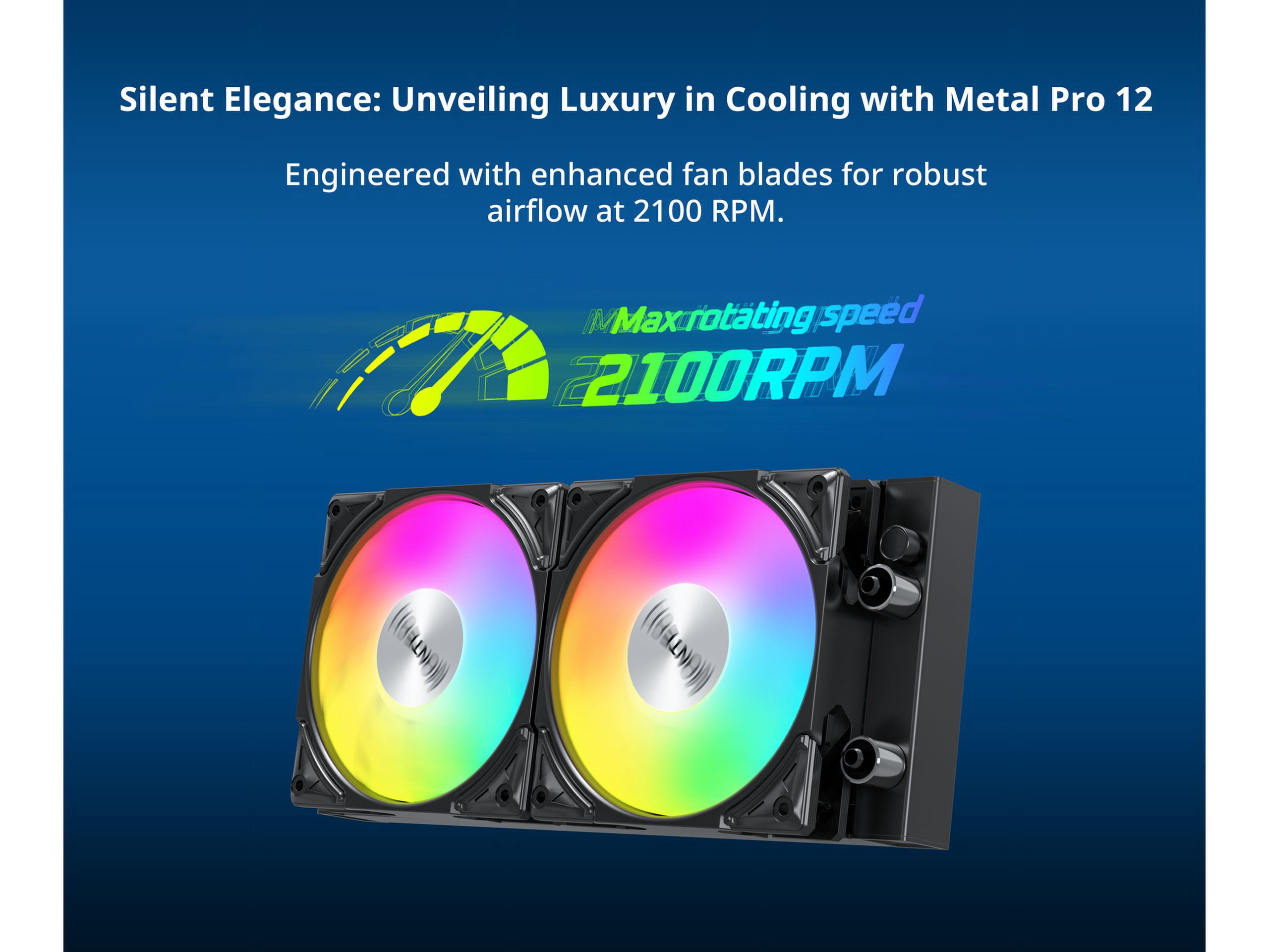 MONTECH HYPERFLOW HyperFlow ARGB 240 AIO CPU Liquid Cooler Black