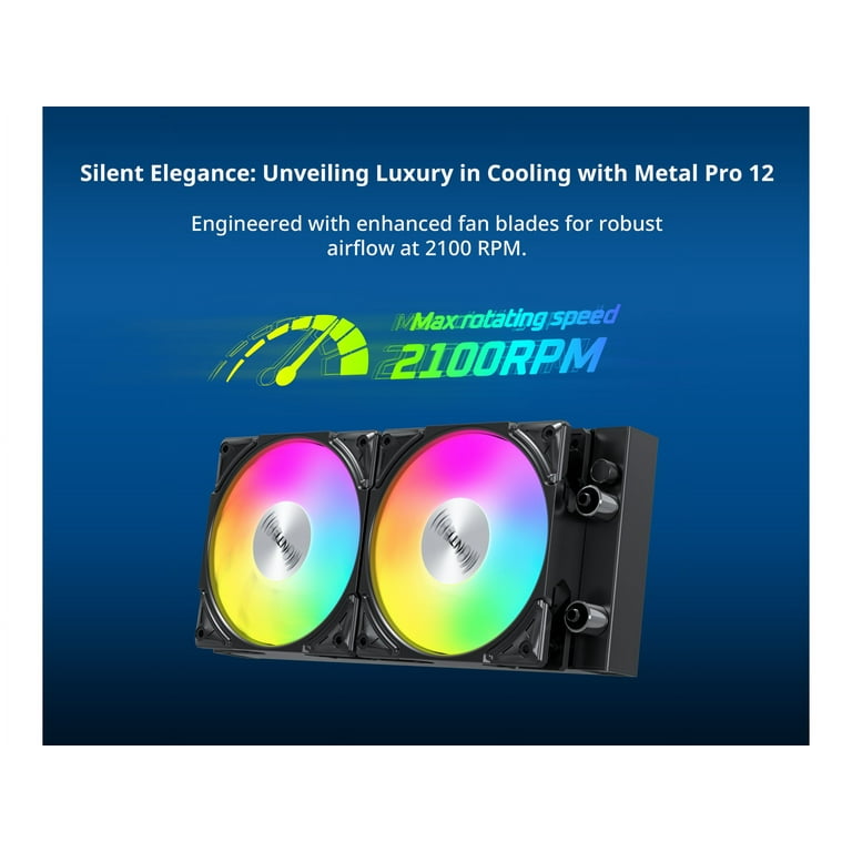 MONTECH HYPERFLOW HyperFlow ARGB 240 AIO CPU Liquid Cooler Black