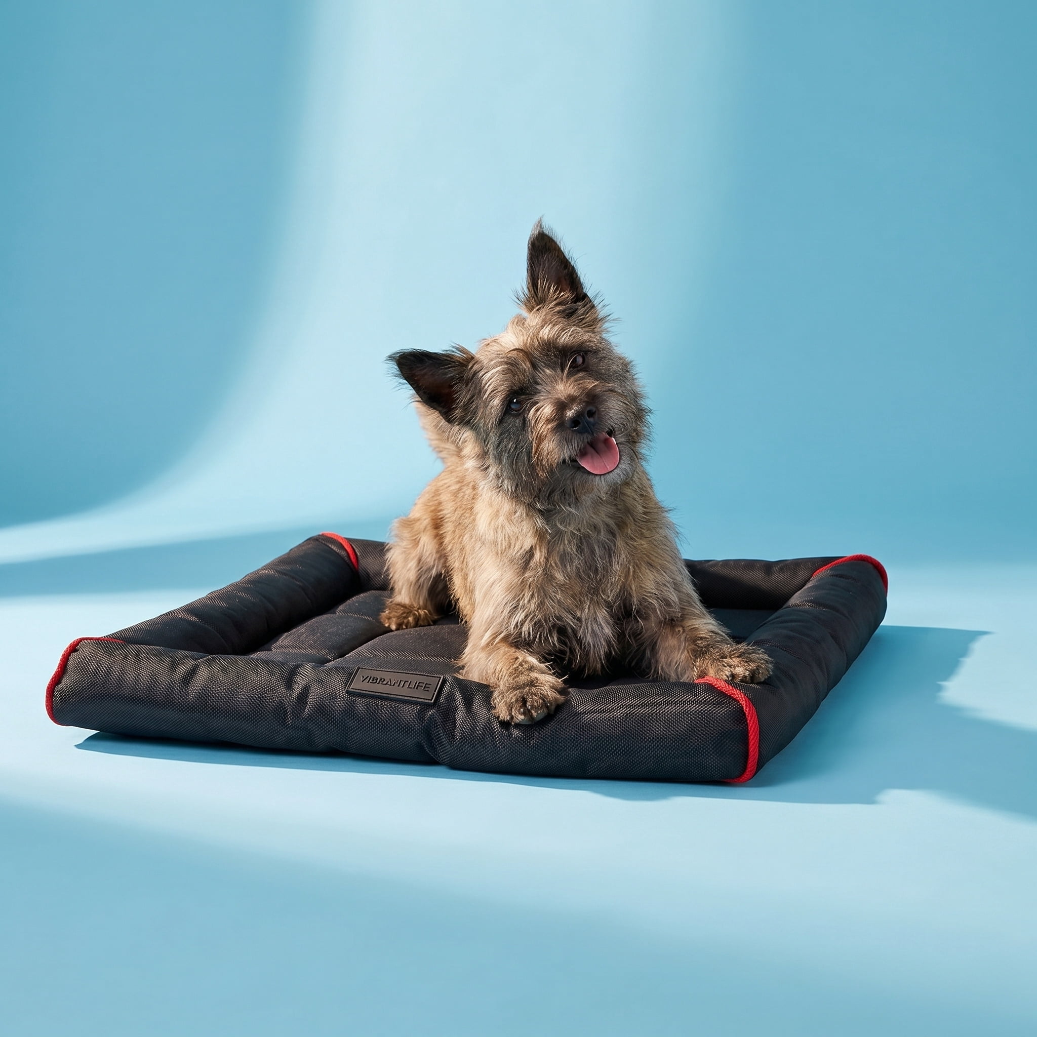 (3 pack) Vibrant Life Small to Medium Durable and Water-Resistant Crate Mat, Black, 23" x 17"
