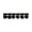 Black, variant on Belagio 1.25" Wide x 10 Yards, Pom Trim, 1 Bolt, Black