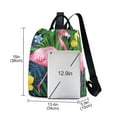 thumbnail image 3 of FORMRS Women's Travel Backpack Purse Anti-Theft Hidden Pockets Casual Shoulder Bag, Pink Flamingo Pattern, 3 of 7