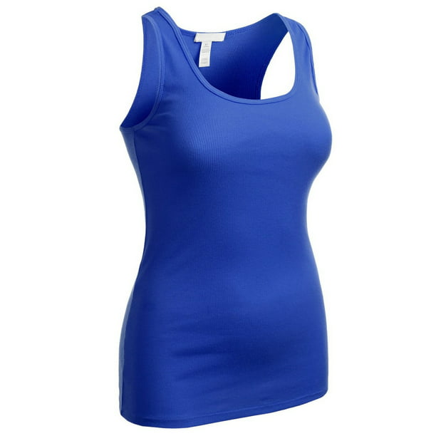 Essential Basic - Essential Basic Women's Active Racerback Ribbed Tank ...