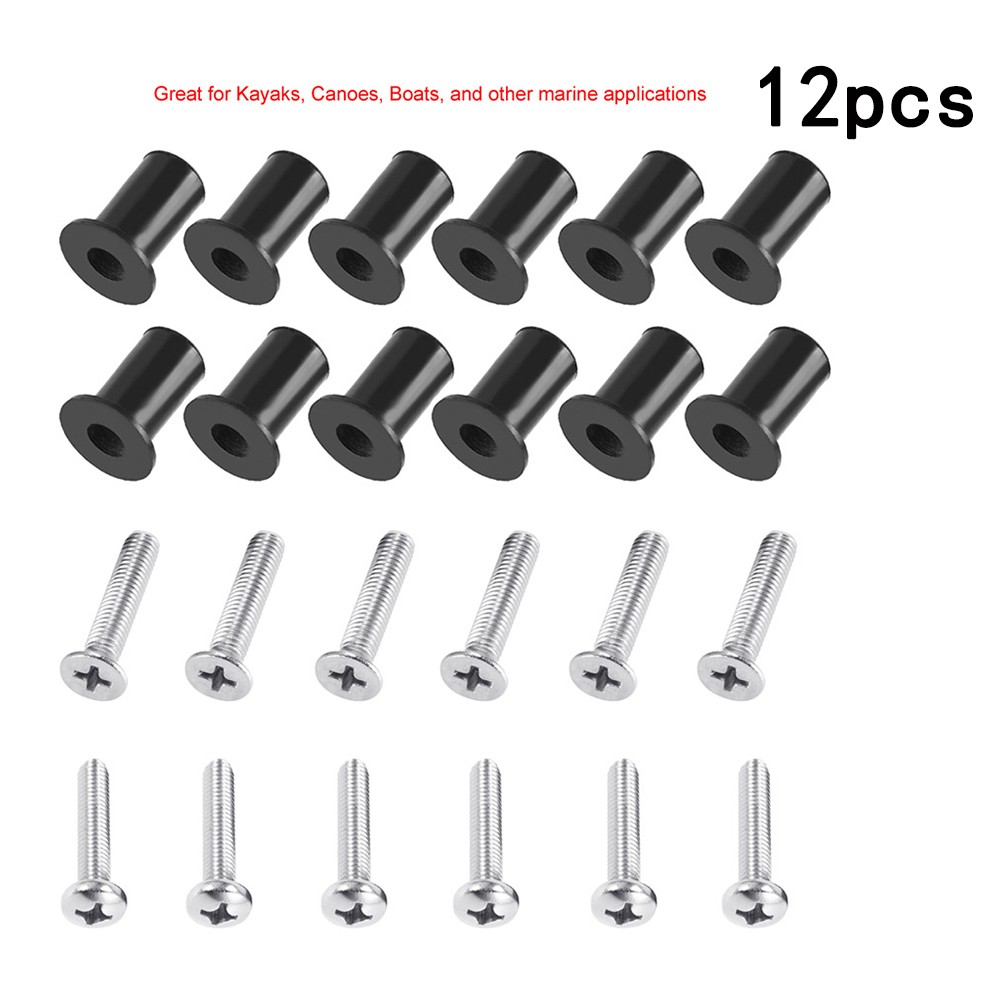 M5 Rubber Well Nuts With Screw Blind Fastener Motorcycle Windscreen