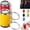 Red and Yellow, variant on Mini Coin Storage Keychain, Portable Coin Holder & Fidget Coin Bank with Snap Closure for Keys & Bags