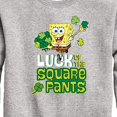 thumbnail image 3 of SpongeBob SquarePants - Luck Of The Square Pants - Toddler And Youth Crewneck Fleece Sweatshirt, 3 of 6