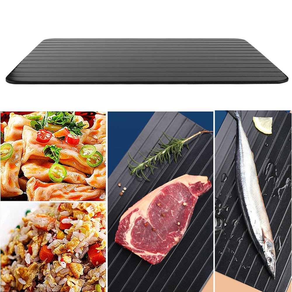 Ccdes Aluminium Meat Fast Defrosting Tray Thaw Food Plate Board Quick