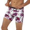 thumbnail image 3 of Picia Tulips Flowers Pattern Men's Athletic Long Leg Briefs , Performance Stretch Underwear，Moisture-Wicking, 3 of 7