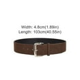 thumbnail image 2 of Women Fashion Gifts Maillard Styles Trendy Luxury Design Trouser Dress Belts Suede Leather Wide Belt Business Waist Strap Pin Buckle Waistband BLACK, 2 of 8