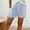 Dark Blue, variant on Sentmoon Linen Shorts Women High Waist Long Shorts for Women Breathable Striped Print Regular Fit Swim Shorts Women with Pockets Active for Teen Girls Summer and Trip S-2XL