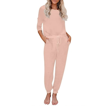 

Vetinee Womens Tie Dye Pajamas Set 2 Piece Long Sleeve Top & Pants Joggers PJs Loungewear Size S-2XL