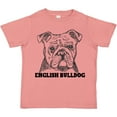thumbnail image 3 of Inktastic English Bulldog Sketch Portrait with Dog Breed Name Boys or Girls Toddler T-Shirt, 3 of 5