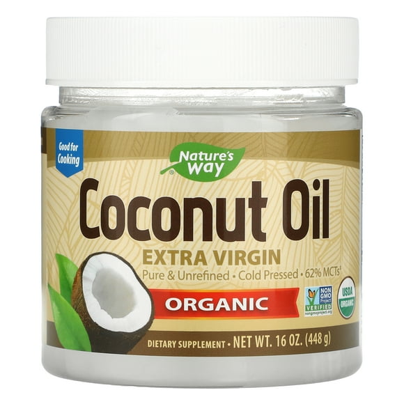 Nature's Way, Organic Coconut Oil, Extra Virgin, 16 oz (448 g)
