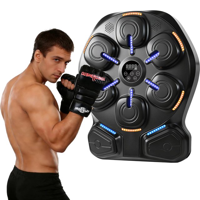 Máquina de boxeo musical inteligente SZJHKJ con Bluetooth y luces LED