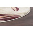 thumbnail image 5 of Transitional Area Rug (7'10'' Round) Floral Cream, Seafoam Indoor Round Easy to Clean, 5 of 6