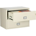 thumbnail image 2 of Phoenix Safe Lateral 38 inch 2-Drawer Fireproof File Cabinet with Key Lock, Water Seal, Putty, LAT2W38P, 2 of 5