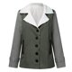 thumbnail image 4 of Pntutb mujer invierno cálido compuesto felpa botón solapas chaqueta prendas de vestir abrigo bolsillos Patchwork manga larga Tops liquidación Pntutb Pntutb-657, 4 of 7