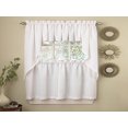 thumbnail image 1 of Cortinas de cocina Valance Sweet Home Collection Ribcord Wine, 1 of 1
