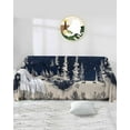 thumbnail image 2 of Navy Blue Christmas Sofa Covers for 3 Cushion Couch, Washable Sectional & L Shape Couch Covers for Dogs/Cats/Kids, Forest Reindeer Winter Snowflake Non Slip Sofa Slipcover Futon Cover 71''x150'', 2 of 8