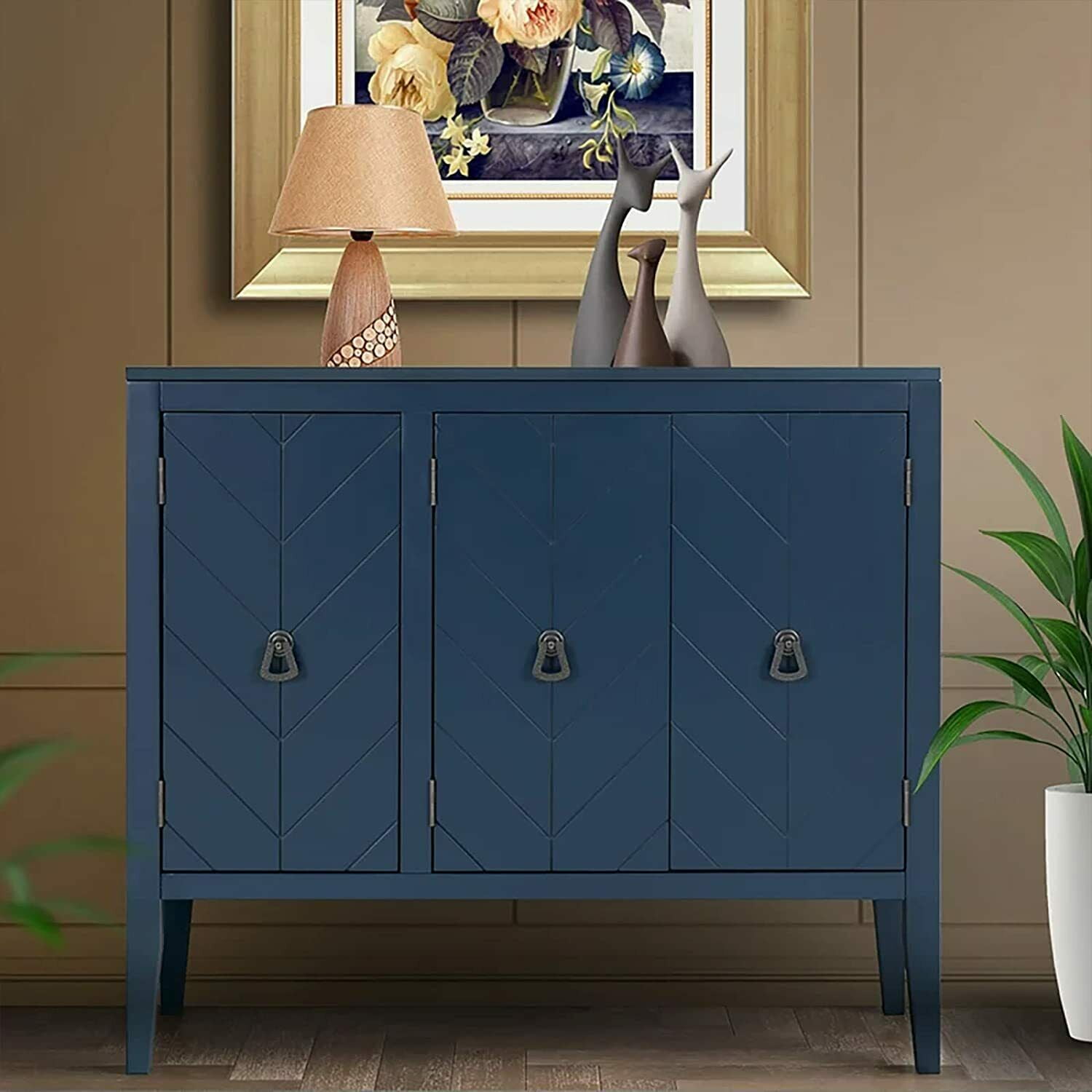 SHANNA Accent Storage Cabinet with Adjustable Shelf, Sideboard for ...