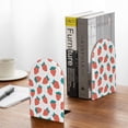 thumbnail image 5 of Lsque Strawberries Printed Wood Bookends,Non-Skid Bookend for Shelves,Heavy Duty Support Bookends,Non-Slip Foam Pads for Office, Home, and Library,1 Pair, 5 of 8