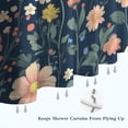 thumbnail image 6 of Pioneer Flower Floral Print Pattern Shower Curtain 72"x84" ,Bathroom Decorative Shower Curtains Set with 12 Hooks,Modern Waterproof Washable Shower Curtain, 6 of 6