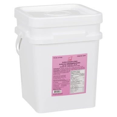 HEIWA Pink Pickled Sushi Ginger Gari - Large Bulk 9.1kg/20lbs - Food Service