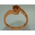 thumbnail image 3 of LBG British Made 10k Rose Gold Natural Citrine Womens Engagement Ring - 33 size options - Size 6.75, 3 of 5