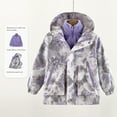 thumbnail image 5 of GYRATEDREAM Girls' Outdoor 3-In-1 Winter Jackets Kids Detachable Fleece Inner Windproof Hooded Jacket Coat Children Warm Zipper Waterproof Walking Outwear Purple for 4-16Y, 5 of 8
