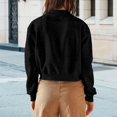 thumbnail image 6 of Aellinatey Womens Crop Jacket Long Sleeve Shacket Lightweight Fall Casual Coat with Pockets, 6 of 10