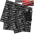 thumbnail image 1 of 100 PCS Magnetic Tool Drawer Labels, Tool Chest Organizer with 4 Blank Tags, Strong Magnets with Icons for Steel Tool Chest Drawer Organization, 3" x, 1 of 7