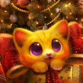 thumbnail image 1 of Taladro de pintura de diamante Cat Rhinestone Cuadrado completo para la decoración de la habitación (FF823) FLhrweasw Nuevo, 1 of 1
