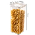 thumbnail image 6 of 460/700/950/1300/1800ml Food Storage Jar with Lid Silicone Sealing Ring Airtight Pantry Organization BPA Free Pasta Cookies Nuts Food Storage Container Kitchen Supplies, 6 of 7