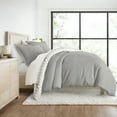 thumbnail image 6 of Duvet Cover Set - Ultra Soft & Breathable - Light Gray Chervon Stripe for King Size Size Bedding by Comfort Canopy, 6 of 21