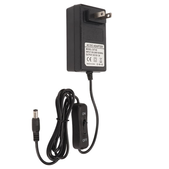 DC Power Supply Adapter, 12V Power Adapter Stability Protection Function Portable For DC Equipment EU Plug 12V 2A 24W,UK Plug 12V 2A 24W,AU Plug 12V 2A 24W,US Plug 12V 3A 36W