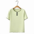 thumbnail image 2 of ZyeKqe Women Short Sleeve Plus Size T Shirts Crew Neck Tops Casual Loose Fitted Summer Tee Blouse, 2 of 3