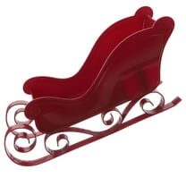 PAMINGONO Decorative Christmas Sleigh Red Plastic 1Pack Friends